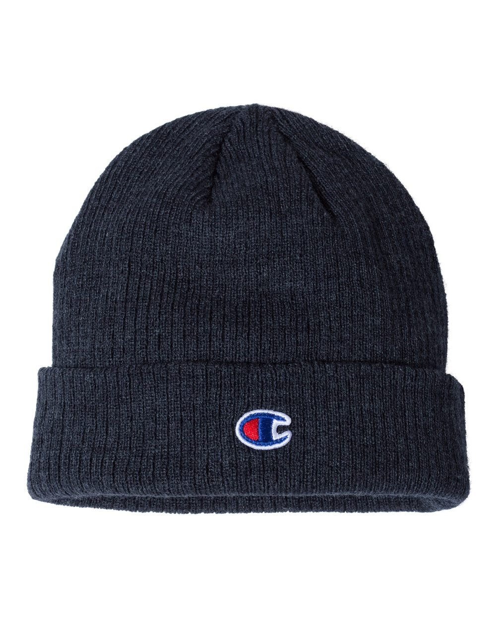 🔥 Champion Men Ribbed Cuffed Beanie Knit Hat 7"