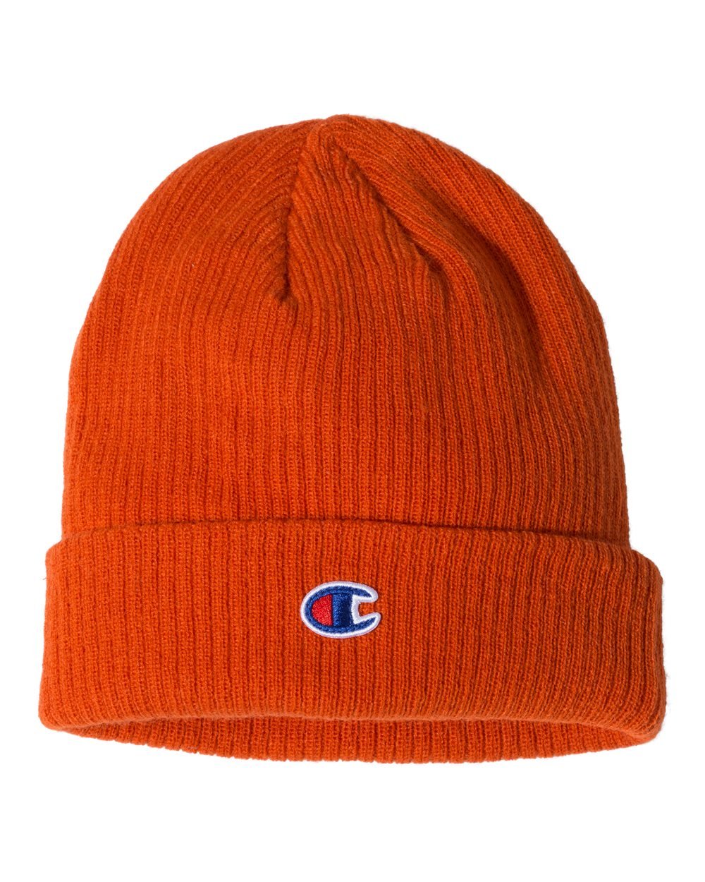 🔥 Champion Men Ribbed Cuffed Beanie Knit Hat 7"